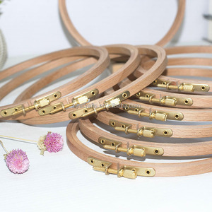 Circle Frame Wooden Crafts <strong>Wedding</strong> Party Gift DIY Scrapbooking Home Decoration, Beechwood <strong>Embroidery</strong> <strong>Hoops</strong> - Product Image 1