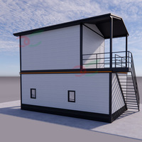 Villa préfabriquée de luxe, structure en acier, style modulaire, prix compétitif, maison conteneur en kit, bureau à domicile, cabane