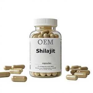 OEM/ODM Natural Shilajit Extract <strong>Capsules</strong> Highly Absorbable Gluten-Free Herbal Supplements - Product Image 1