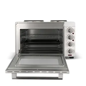 30L Large Capacity Household Electric Oven Pizza Cake Baking Oven For Home Small Kitchen Appliance With Burner