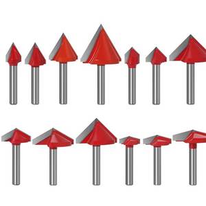 カスタマイズ可能な90度3D V字型ナイフコンピュータ彫刻木工用フライスカッターODM & OEMウッドドリルビットプロジェクト - Product Image 3