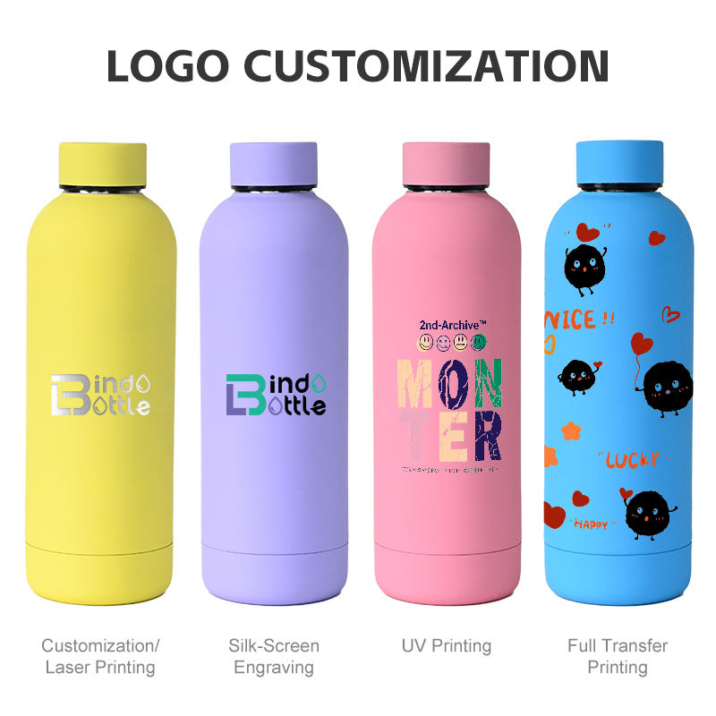 Custom Logo 500ml Stainless Steel Double Wall Vacuum Flask - Eco ...