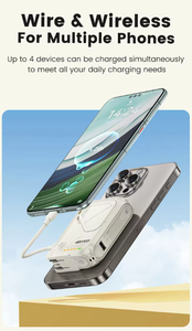 5 trong 1 xách tay pd22.5w Magnetic Travel <span class=keywords><strong>Adapter</strong></span> sạc không dây Powerbank AU EU Anh cắm du lịch máy tính xách tay ngân hàng điện - Product Image 5