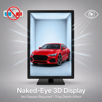 3D-дисплей без очков 21,5 дюйма, ЖК-постер, настенный рекламный плеер, FHD, стереоскопический экран без очков, графика