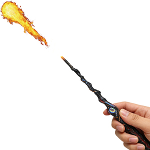 <span class=keywords><strong>Bacchetta</strong></span> <span class=keywords><strong>Magica</strong></span> Professionale con Nucleo in Acciaio di Qualità, Effetto Fiamma Reale, Dipinta a Mano, per Spettacoli di Magia - Product Image 2