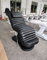 Table de massage électrique moderne en métal pour soins du visage, spa, salon, avec dossier motorisé et réglable pour extensions de cils