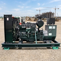 Générateur diesel silencieux de type ouvert Weifang Ricardo de 100 kW 120 kVA, moteur diesel de bonne qualité à bas prix, sans balais, super silencieux, automatique