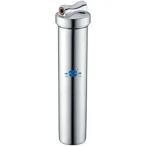 QING YUAN QY-10B 10 Inch Household Stainless Steel Countertop Ceramic Cartridge Water Filter Housing