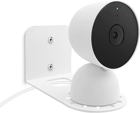 Large Metal Wall Mount Holder Fits for Google Nest Indoor 2nd Generation Wired Security Cam, Flexible Installation Camera Shelf