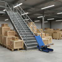 Carretilla Eléctrica Industrial OEM en Oferta, Plataforma de Acero Inoxidable para Subir Escaleras, Motor para Muebles Pesados y Electrodomésticos