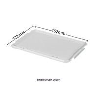 Boîtes de levage et de stockage empilables multifonctionnelles en plastique blanc avec couvercles pour boulangerie et cuisine