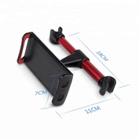 Support de tablette pour siège arrière de voiture, rotation à 360 degrés, support pour appuie-tête pour iPad, tablette, téléphone de 4 à 11 pouces, réglable, divertissement en voiture