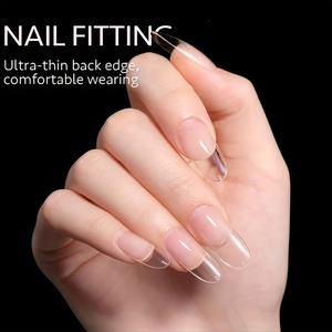 120 pièces couverture complète presse ongles conseils Stiletto amande carré cercueil français tremper Gel ongles Extension Capsule ongles artificiels" - Product Image 5