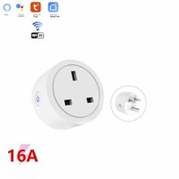 Prise intelligente standard UK US EU compatible avec Alexa et Google Home, prise intelligente 16A TUYA WIFI avec télécommande