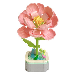 Bloques de Construcción de Plástico ABS, Flores Artificiales en Macetas, Compatibles <span class=keywords><strong>con</strong></span> Piezas Pequeñas, Juguetes Educativos de Ensamblaje, <span class=keywords><strong>Animales</strong></span>, Naturaleza - Product Image 5