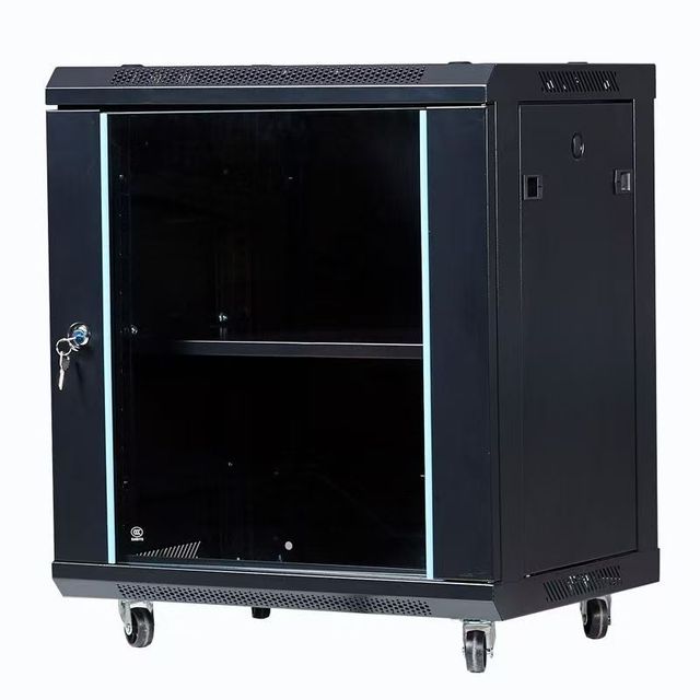 15U Thick Wall-mounted Network Cabinet Can Land 19-inch Soundproof Open Server Rack SPCC Steel Powder-coated Server Cabinet