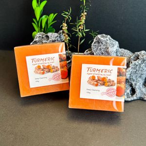 Nhãn Hiệu Riêng Bán Buôn Kojic Axit Xà Phòng Với Nghệ Làm Trắng Sáng Thảo Dược Thành Phần Rắn Xà Phòng Màu Trắng Cơ Sở Cho Khách Sạn - Product Image 1