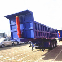 Dongxu 3 essieux 30 40 mètre cube 50 tonnes benne semi-benne basculante remorque à vendre