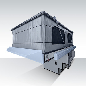Camper <span class=keywords><strong>pliable</strong></span> pour camionnette, camper coulissant pour camionnette, coque moderne peu encombrante, légère, alimentée à l'énergie solaire, compatible tout-terrain - Product Image 3