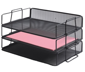 <span class=keywords><strong>Portadocumenti</strong></span> in Rete Metallica Impilabile <span class=keywords><strong>Design</strong></span> a Singolo Strato Organizzatore <span class=keywords><strong>da</strong></span> <span class=keywords><strong>Scrivania</strong></span> Porta Documenti - Product Image 1