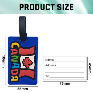 Etiqueta de Equipaje Personalizada de PVC Rígido con Impresión, Portaetiquetas Transparente de PVC para Cruceros, Portaetiquetas para Maletas y Bolsas - Product Image 2
