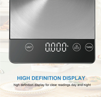 Ménage Professionnel Affichage Led Acier Inoxydable Cuisson Balance De Cuisson Mesure Électrique Balance Alimentaire Balance Numérique Cuisine