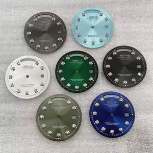 8285 Dubbele Kalender Roestvrij Staal 31Mm Wijzerplaat Horloge Diamant Groen Lichtgevende Waterdichte Beweging Met Aangepaste Logo - Product Image 4