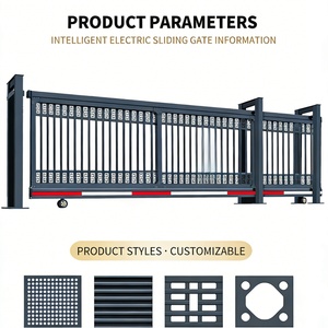 Customized Electric Gate Cantilever Gate Modern Automatic Aluminium Gate Cantilever Retractable Driveway <b>Sliding</b> Gate - Product Image 5