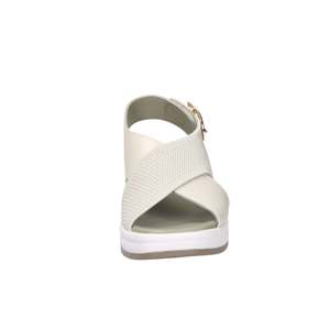 Sandalias de Plataforma Donna Serena para Mujer, Color Beige, Tacón de 37,5 cm, Calzado Cómodo de Verano - Product Image 3