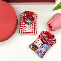 Sac porte-bonheur brodé OMaMori personnalisé avec motif bouddhiste, 100% polyester, cadeau de bénédiction japonais en stock