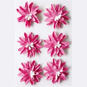 28814 6 pièces coloré bricolage artisanat <span class=keywords><strong>Mini</strong></span> papier fleur autocollants pour mariage maison murs décoration scrapbooking - Product Image 6