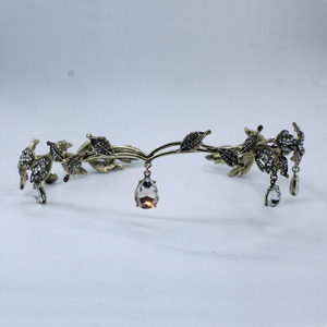 Rhinestone Crown Hair Accessory for Women Bridal Maang <strong>Tikka</strong> <strong>Headpiece</strong> - Product Image 5