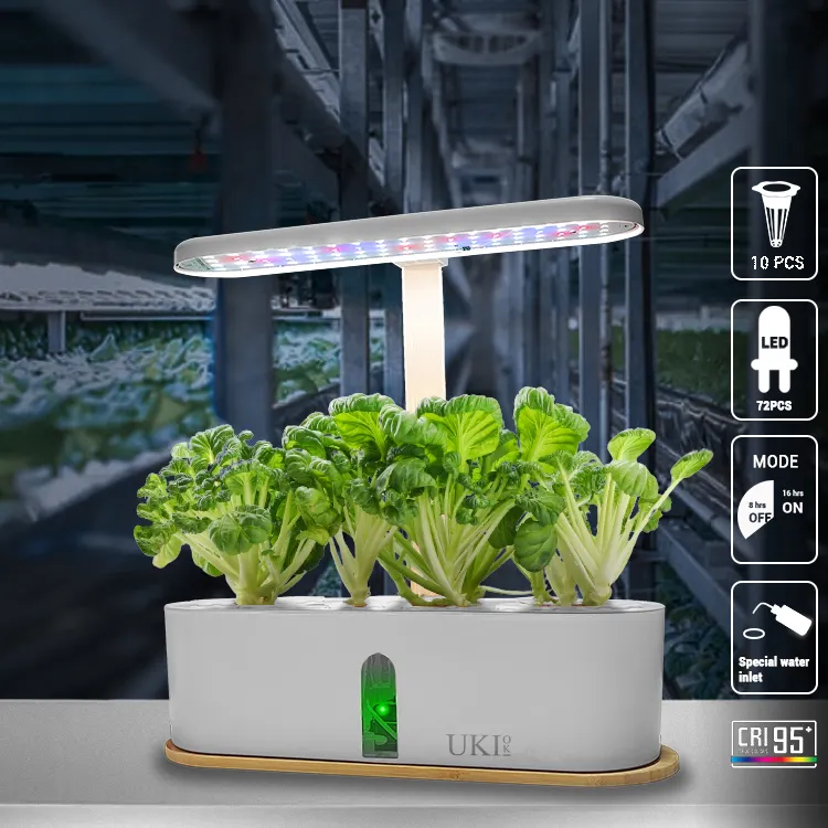 Phyto-luces inteligentes de espectro completo para cultivo de plantas, macetas hidropónicas de sobremesa, a precio de fábrica, para interiores y jardinería