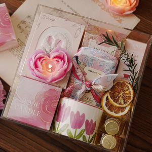 Heart-Shaped Aromatherapy Scented Soy Wax <b>Candle</b>-Handmade Environment-Friendly for Birthdays Parties Chinese New Year More - Product Image 5