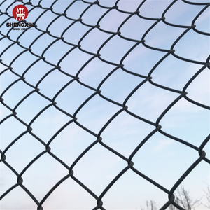 wholesale used 9 gauge galvanized and pvc coated diamond shape cyclone wire chain link fence