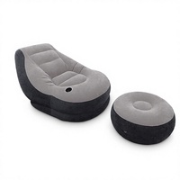 INTEX 68564 Canapé-lit gonflable portable moderne pour l'extérieur avec fonction de refroidissement pour le camping et la salle de séjour