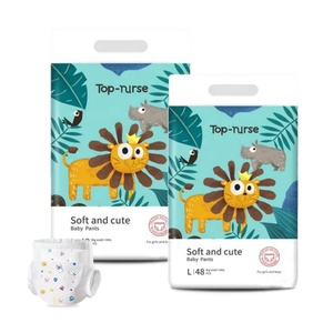 Wholesale OEM/VCare Baby Diapers Made China ECO-Friendly Recycled Non-Woven Fabric 3D Leak Prevention <b>Magic</b> <b>Tape</b> Certified Sizes - Product Image 2