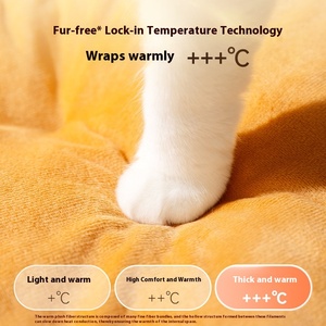 Suave respetuoso con el medio ambiente Elk Yurt Patrón sólido Casa cálida Perrera para gatos Kitty Christmas Elk Kitty Cerrado Pet <span class=keywords><strong>Ciges</strong></span> Houses - Product Image 6