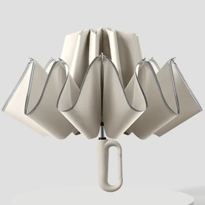 Wholesale High Quality Fully <b>Automatic</b> Buckle <b>Umbrella</b> Rain or Shine Anti-UV Folding Sunshade for Men and Women - Product Image 4