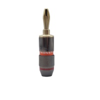 Connecteur Audio professionnel adaptateur à broches plaqué or pour instrument en cuivre sans oxygène câble de guitare prise de haut-parleur