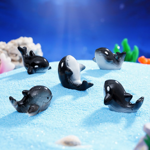 Miniaturas de Animales Marinos de Resina, Figuras de Tiburón Ballena para Casa de Muñecas, Jardín de Hadas, Acuario, Decoración de Fiestas - Product Image 3