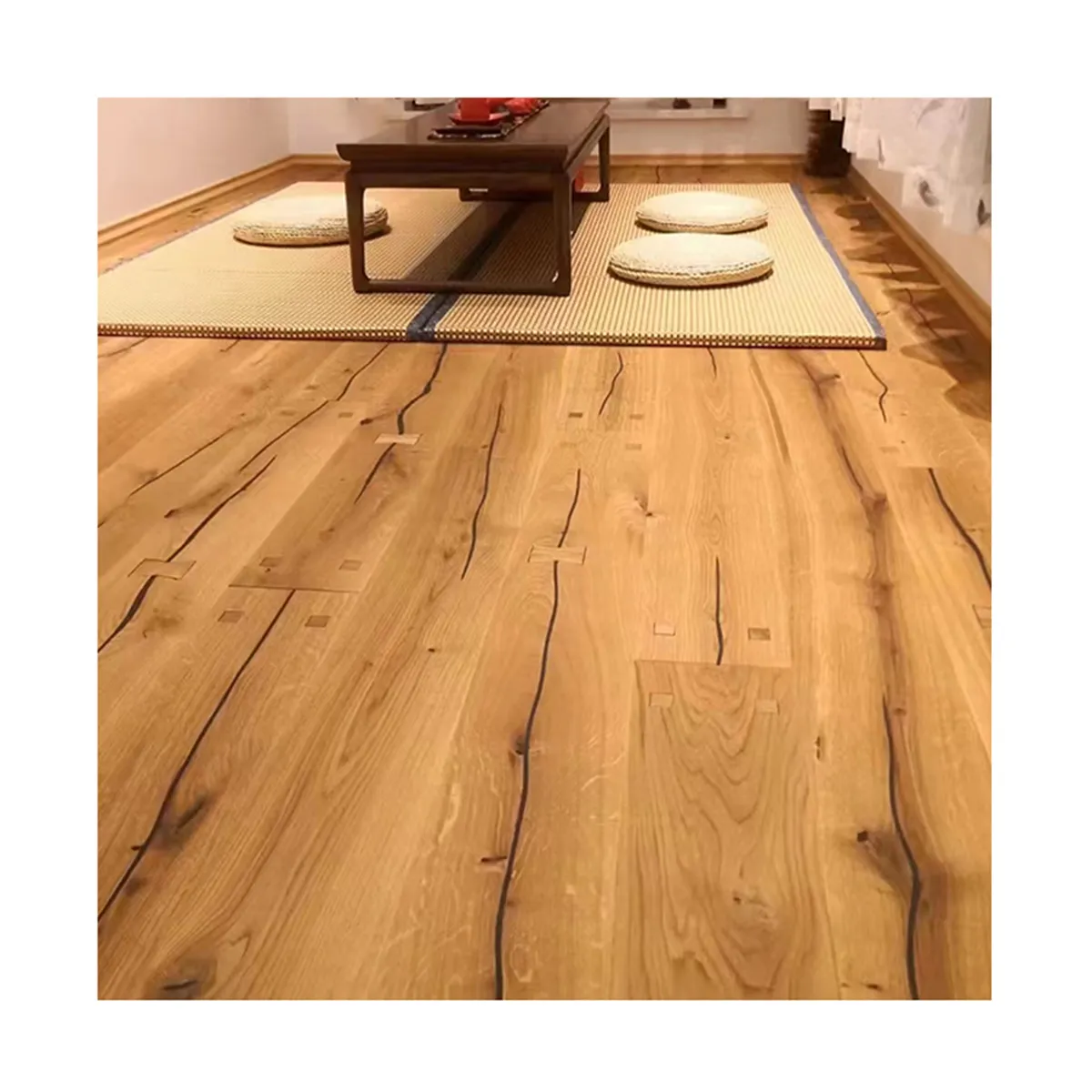 New Design Wholesale wood plank flooring plain wood oak floor 3-layer wood floor panels