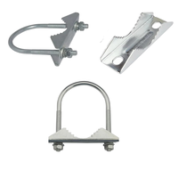 Pince d'accessoires de support croisé de matériel de montage de boulon en U d'acier inoxydable pour le mât d'antenne cellulaire
