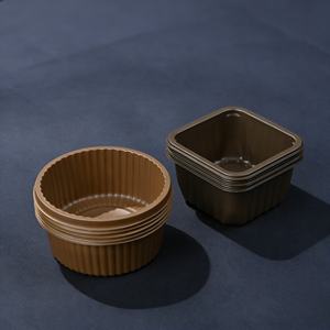 Nouveaux gobelets en PP transparents jetables carrés et recyclables - 300 ml, contenants à dessert pour gâteaux, fruits, pouding, gelée, bonbons - Product Image 2