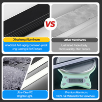 Dekoratives LED-Profil aus Aluminium, LED-Aluminiumprofil für Schrank- und Eingangsbereichbeleuchtung, energiesparend, 24V, 50000 Stunden Lebensdauer