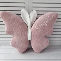 Oreiller papillon personnalisé en forme de papillon coussin oreiller pour chambre d'enfant cadeau unique pour une fille décor mignon