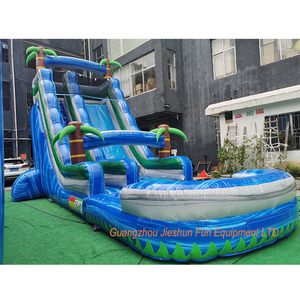 Giảm Giá Mạnh 2020 Giant PVC Blue Crush Dual Lane Trượt Nước Trượt Nước Thương Mại Cho Trẻ Em - Product Image 2