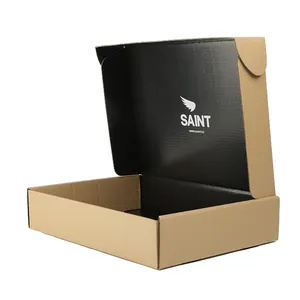 Çevre dostu Kraft hediyelik kargo özel Logo baskılı oluklu kutular