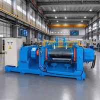Mélangeur à deux rouleaux en caoutchouc silicone pour le compoudage de la gomme brute et la plastification des feuilles – Équipement industriel d'usine