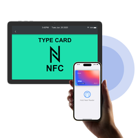 Lector de Tarjetas NFC con Pantalla Táctil Android POS, Lector y Escritor NFC, Tableta Android 14 con NFC